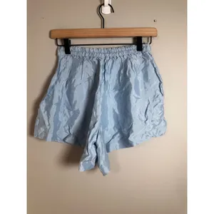 Athleta Calm Cool Short Light Blue Silky‎ Lounge Pajama Shorts 988503 XXS thumbnail 4