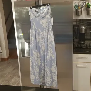 💕REFORMATION💕 Eleni Dress ~ Aliso Blue Floral Print 10 NWT thumbnail 7