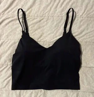 Lululemon Athletica Black Strappy Crop Top thumbnail 1