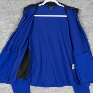 Lauren Ralph Lauren Size-XXL Women Jacket Royal Blue Black Full Zip Track thumbnail 10