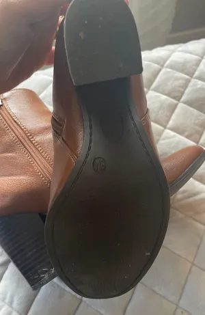 Jessica cline Brown Leather Booties thumbnail 4
