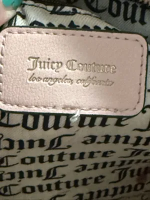 Juicy Couture Fashionista Tote, Sand Stone pink tan bag purse thumbnail 5