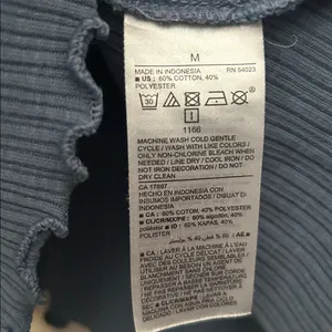 Old Navy ribbed Henley sz M thumbnail 6