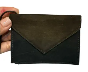 Vera Bradley ID Card Envelope‎ Wristlet Black Brown thumbnail 1