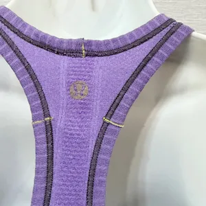 Lululemon Swiftly Tech Racerback Tank Top Purple Heathered Size 6 Seamless Slim thumbnail 3