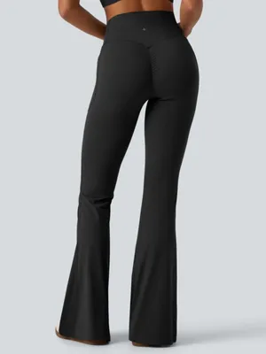 Halara Ultra Sculpt Black Flare Scrunch Butt Leggings Women’s Small thumbnail 2
