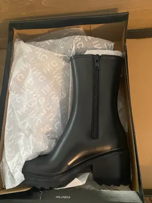 INC International Concepts Women's Everett Rain Boots black size 8 thumbnail 8