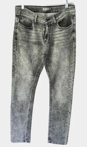 That's It Jeans Womens Sz‎ 32 Stretch Black Wash Denim Skinny Leg Grungy thumbnail 1