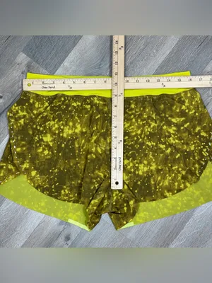 Lululemon SeaWheeze Find Your Pace Lined High Rise Running Shorts‎ Yellow 10 thumbnail 10