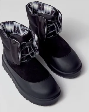 NWOT UGG Classic Maxi Toggle Boots With Removable Rubber Galoshes In Black, 7 thumbnail 1