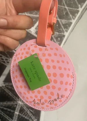 Kate Spade ♠️ pink Spade Luggage Tag NWT thumbnail 1