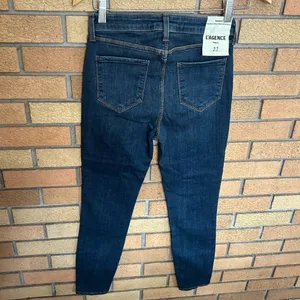 NWT L’AGENCE MARGOT High Rise Skinny Denim Jean Dark Wash Size 27 thumbnail 4