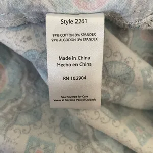 Beyond Scrubs Women Scrub Top L Blue Medallian Medical Uniform‎ Nurse Workwear thumbnail 7
