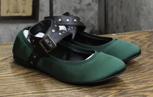 NWT Charles by Charles David Vintage Wrap Satin Flats 1673d6a333ad98 Green 7M thumbnail 1