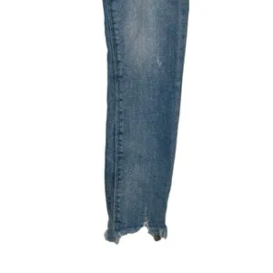 Zara Womens Jeans Mid-Rise Skinny Ankle Frayed Hem Stone Washed Denim‎ Blue 4 thumbnail 2