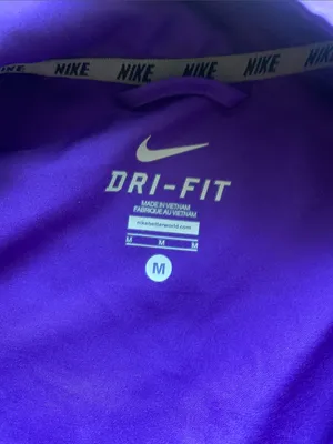 Nike University of Albany Football Windbreaker Jacket Womens Sz Medium Purple thumbnail 3