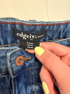 edgely™ dark high rise wide leg jean Size: 4 regular thumbnail 5