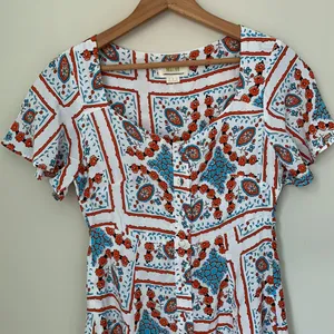 Anthropologie Maeve Praslin Lion Buttondown Dress thumbnail 5