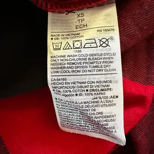 Old Navy Shirt Women's Extra Small Classic Fit Red Buffalo Plaid Flannel thumbnail 5