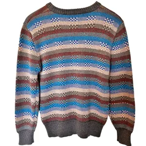VTG Saturdays Generation Womans Crew Neck‎ Knit Sweater L Geometric Grandma Cozy thumbnail 2