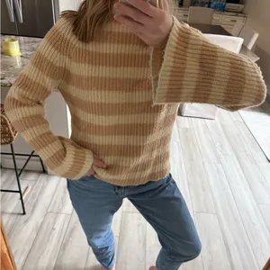 Maeve by Anthropologie Striped Mock Neck Sweater thumbnail 4