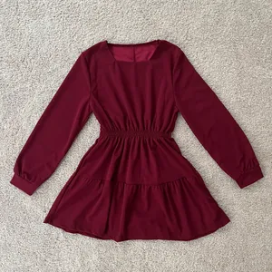 Burgundy dress Red thumbnail 2