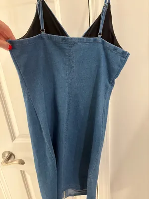 Denim Dress Iris Mini Front Zip thumbnail 2