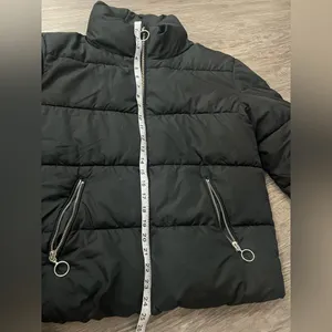 Altar'd State women’s Classic Black Puffer Jacket size medium thumbnail 7
