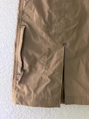 Warmpeace Khaki Utility Hiking Mini Skirt Size L Gorpcore Cargo Y2K thumbnail 12