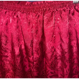 Vintage Partners High‎ Waisted Satin Sleep Shorts Women's Medium Red Valentines thumbnail 5