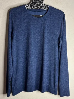 Lululemon Swiftly Breathe Long Sleeve Water Drop / Night size 8 thumbnail 2