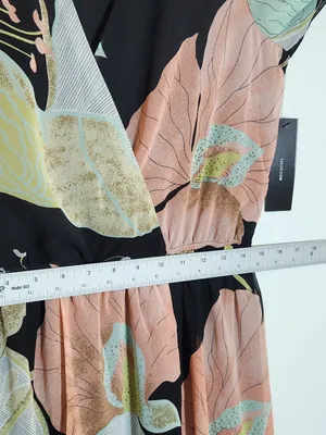 Lulus Long Sleeve Black Floral Formal Dress Size Medium NWT Wedding Guest Dress thumbnail 8