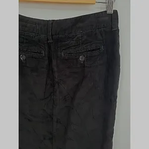 Ra-Re Faux Suede Mini Skirt Womens Size 42 US6 Black Button Detail Office Siren thumbnail 4