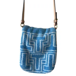 Tory Burch Terry Phone Crossbody Blue Fringe Mini Bag‎ thumbnail 3