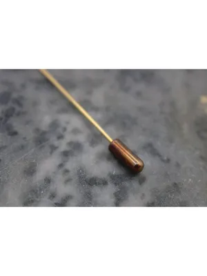 Vintage Victorian Romantic Gold Tone Heart Stick Pin Lapel, Hat, Scarf or Ties thumbnail 3