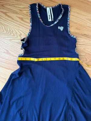 Gola x Anthropologie Sun’s Out Mini Dress Navy Floral Trim Athletic Dress Size M thumbnail 12