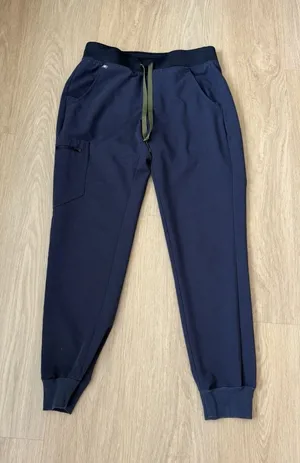 Figs Zamora Jogger Scrub Pants Women's S Technical Collection Navy Blue Nurse thumbnail 1