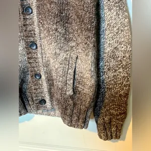 Express Design Studio Brown/Tan Chunky Loose Knit Wool Alpaca Blend Swea… thumbnail 5