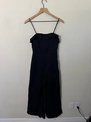 Anthropologie Maeve Ruffled Wide Leg Jumpsuit‎ Womens Size 6 thumbnail 2