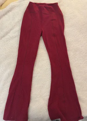 Maroon Flared Pants thumbnail 1