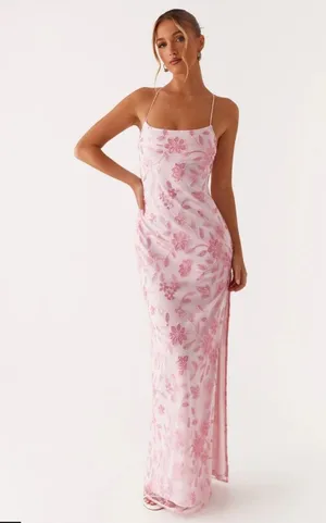 Peppermayo Pink Beaded Dress  thumbnail 1