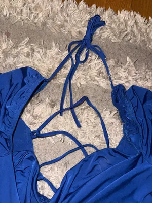 Lucy in the Sky Mini Dress Blue Bodycon thumbnail 2