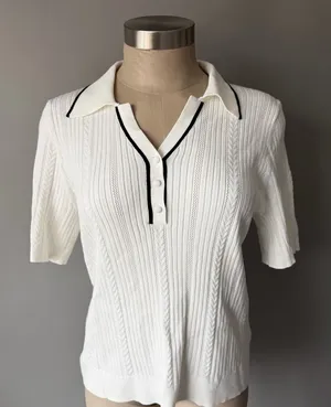 Adrianna Papell Knit Women’s Old Money Style Sweater Top thumbnail 1