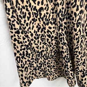 Essue Tan Animal Print Midi Dress Womens M Summer Strappy Casual Belted Classic thumbnail 8