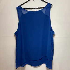 Jennifer Lopez womens plus size blue top thumbnail 4