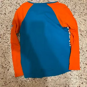 Women's Miami Dolphins Majestic Aqua/Orange Long Sleeve Lace-Up V-Neck T-Shirt l thumbnail 6