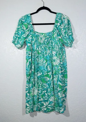 New Botanical Green Safari Sangria Delaney Dress Size 4 thumbnail 8