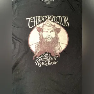 Chris Stapleton all American road show large tee Black thumbnail 2