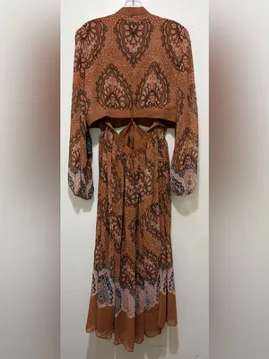 White‎ House Black Market Long-Sleeve V-Neck Cutout Midi Dress Sz.14 NWT thumbnail 7