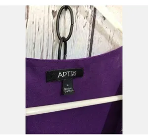 Apt 9 Sz L Gorgeous Sleeveless Purple Floral Blouse Top Flowy & Flattering thumbnail 3